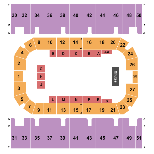 First Interstate Arena PBR Seating Chart